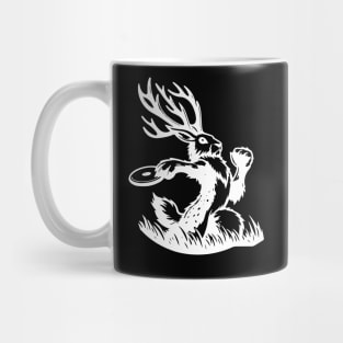 Jackalope Playing Disc Golf Mug